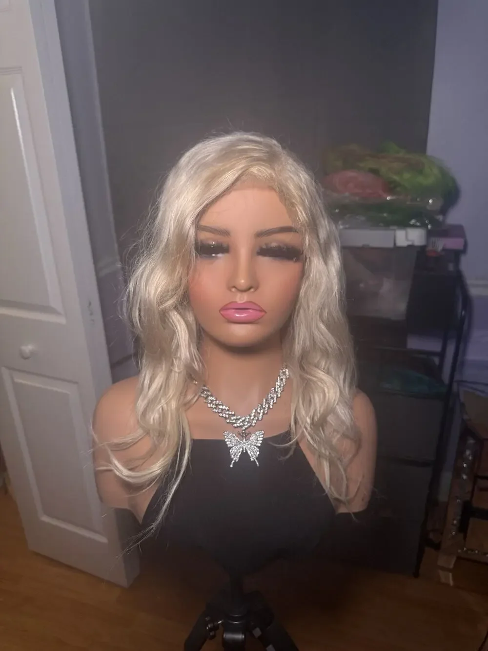 Human Hair Blonde Lace Front Wig – Wavy Blonde Wig
